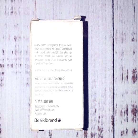 Beardbrand Blank Slate natural Beard Oil - Picture 2 of 4